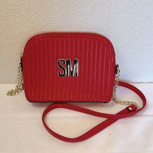 Red Quilted Steve Madden Shoulder Bag